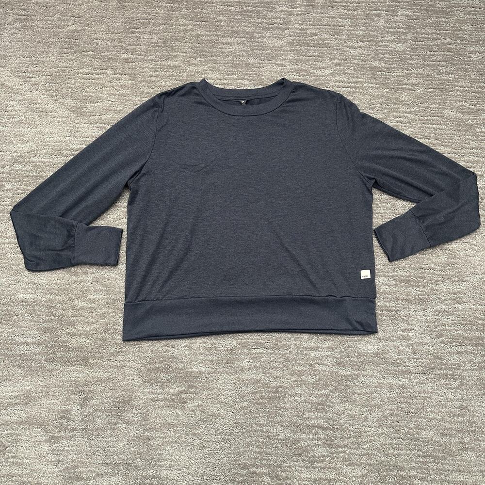 Vuori Sweatshirt Womens XL Gray Lightweight Stretch Daydream Crew Lightweight
